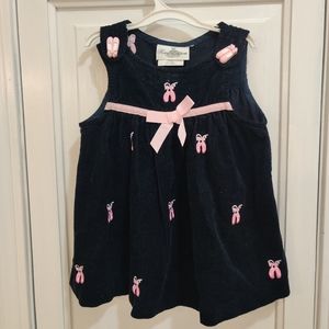 Baby girl corduroy dress rare editions 12m
